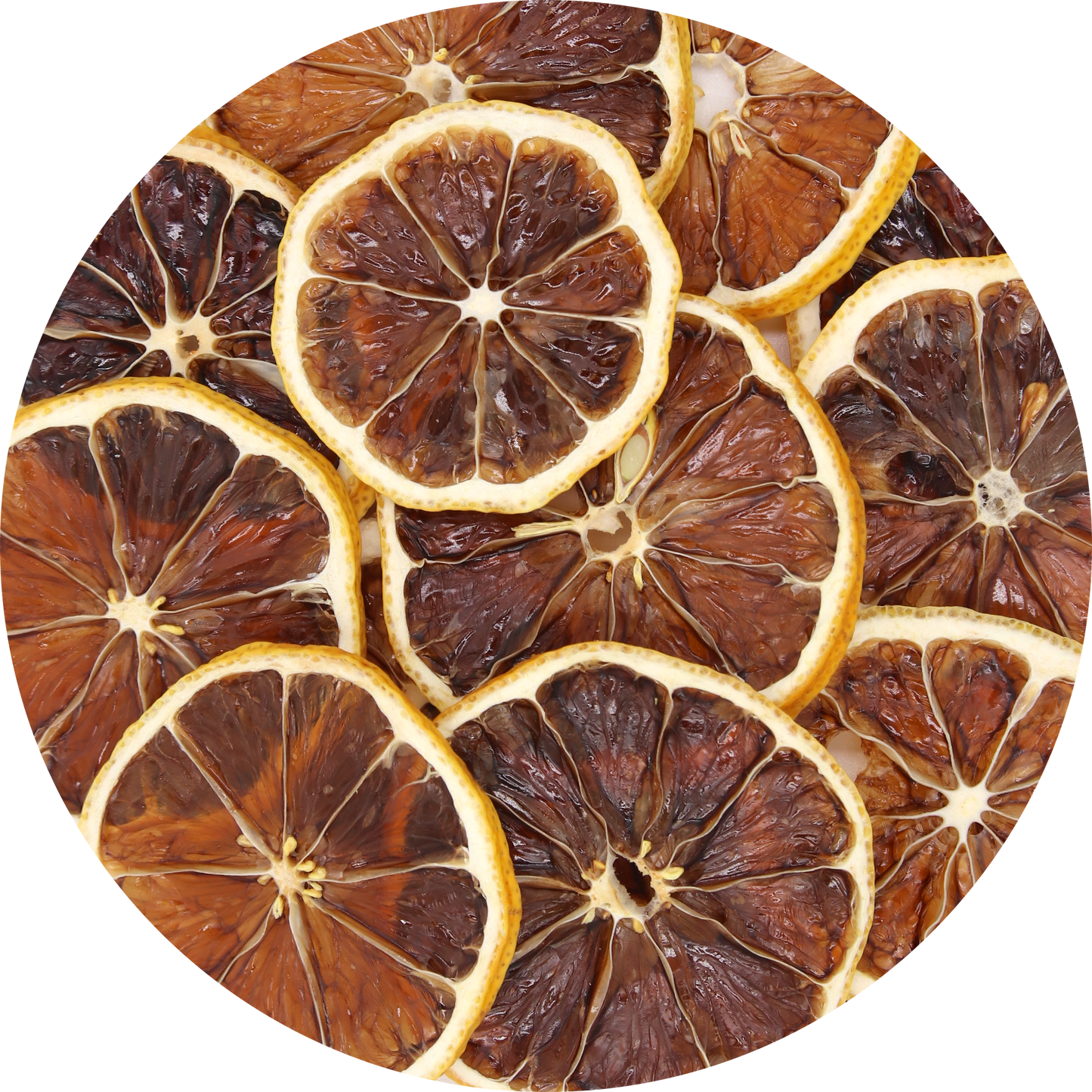 Dried yellow lemons